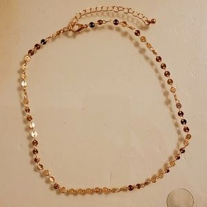 Gold choker necklace